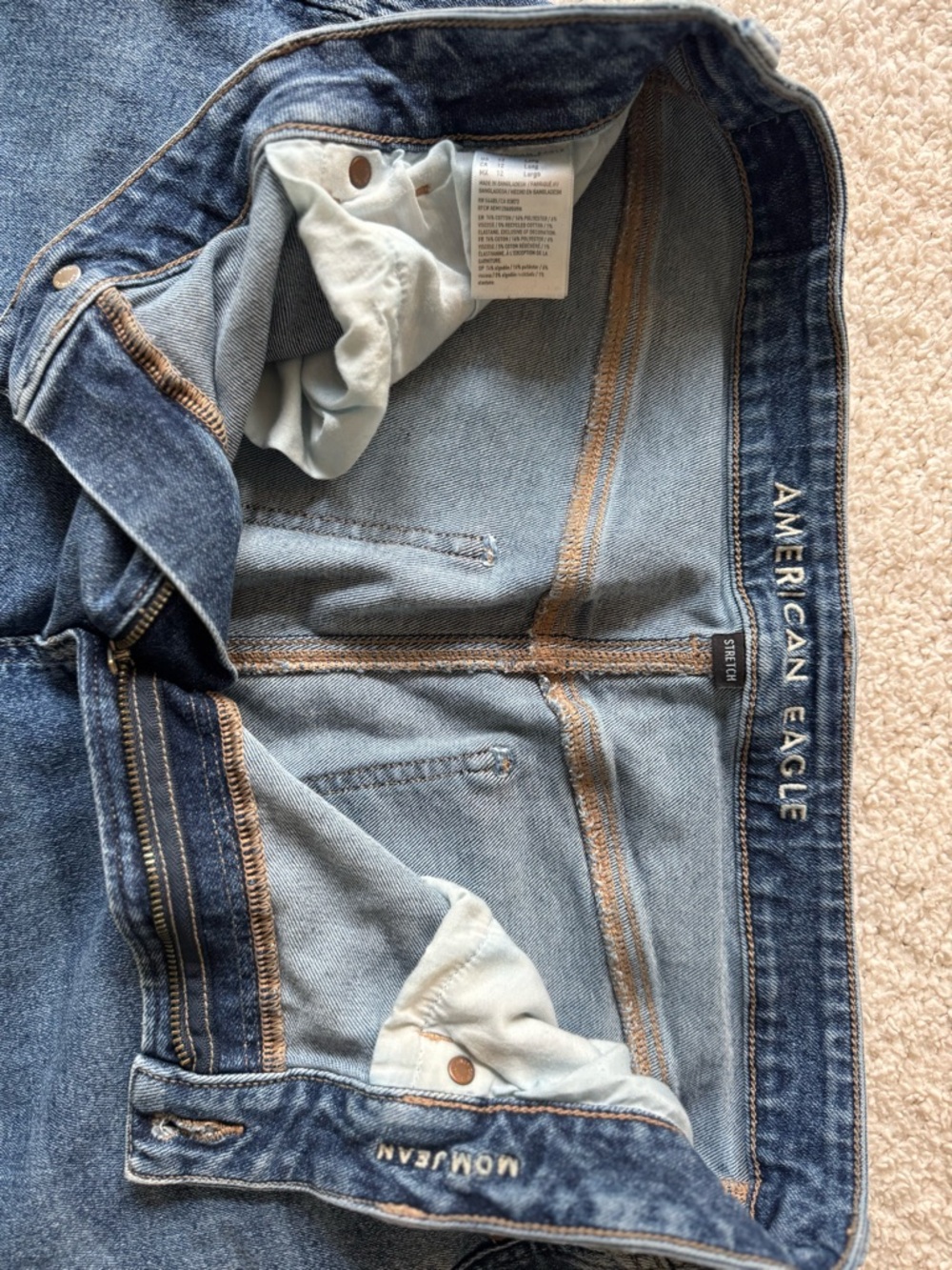 American Eagle Mom Jean - Size 12 Long - Picture 3 of 4